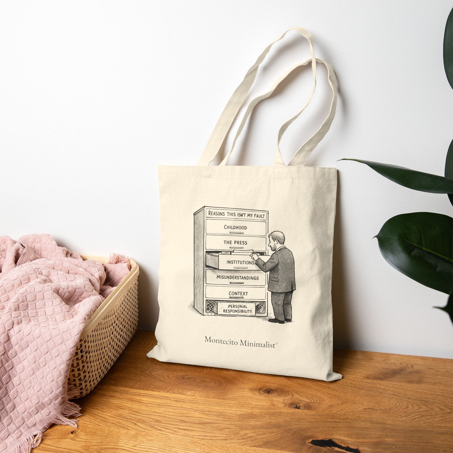 Reasons This Isn't My Fault Cartoon Tote