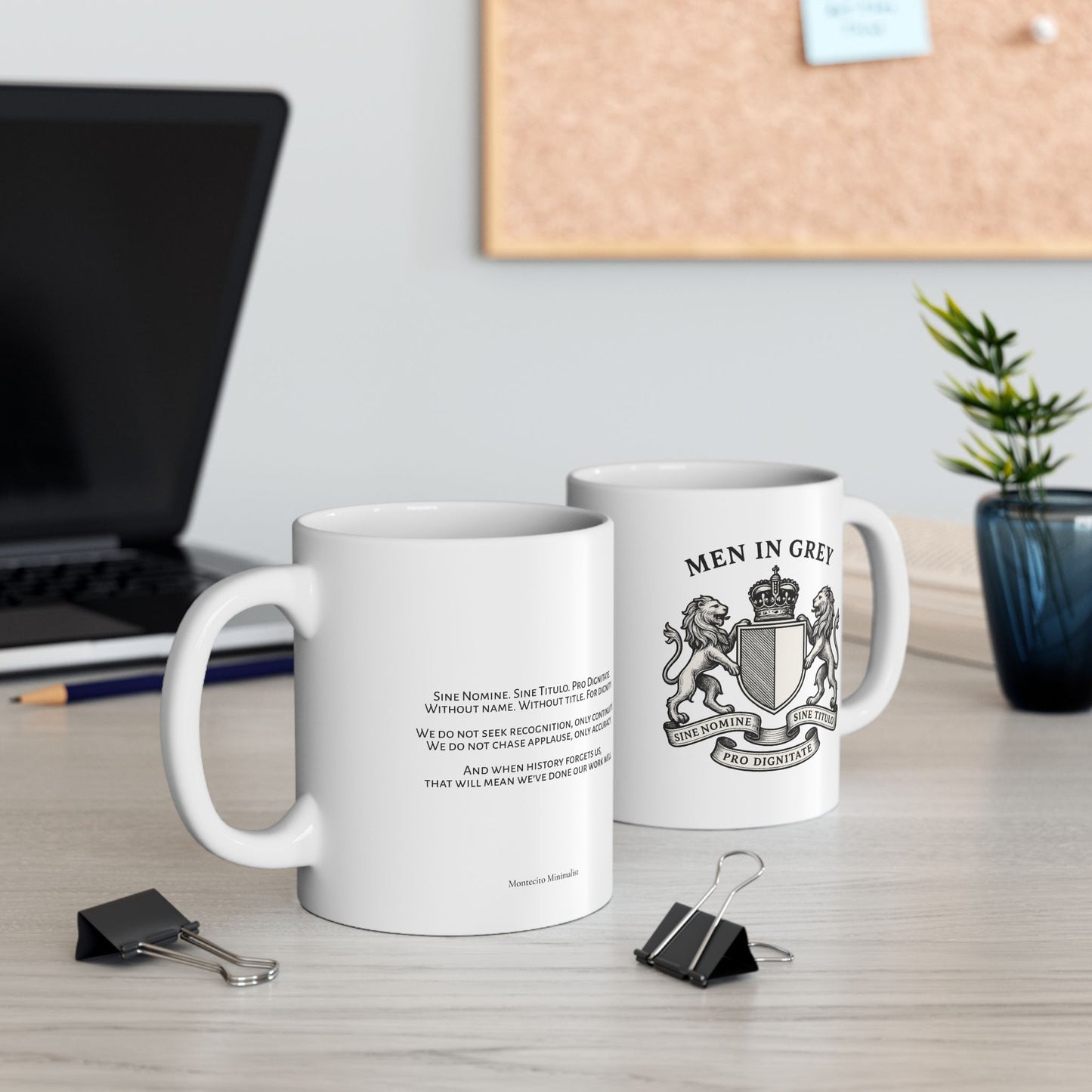 Men In Grey Coffee Mug