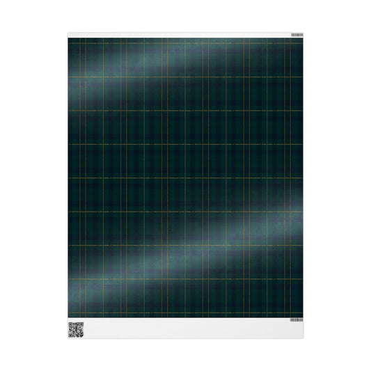Montecito Minimalist Tartan Plaid Wrapping Paper