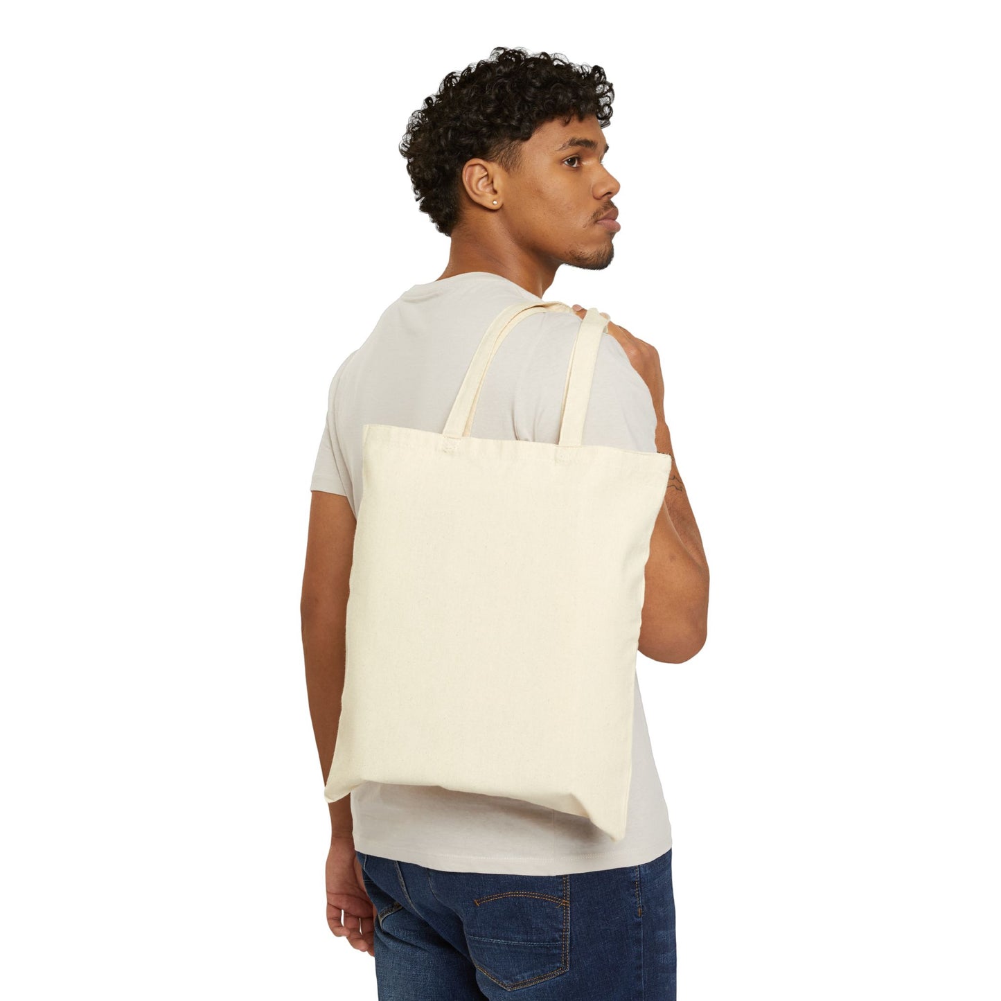 Rebrand. Manifest. Repeat. Cotton Canvas Tote Bag.