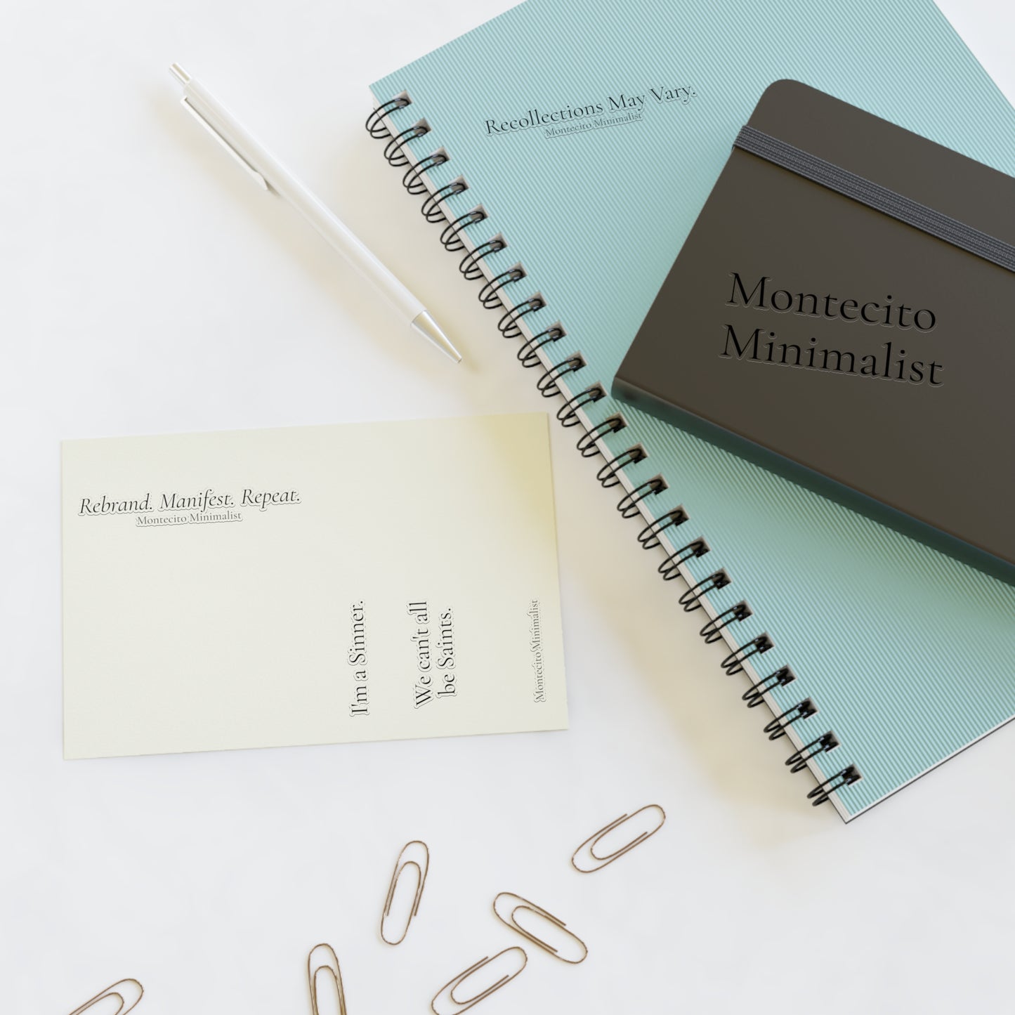 Montecito Minimalist Sticker Sheets -Perfect for Journals & Decor