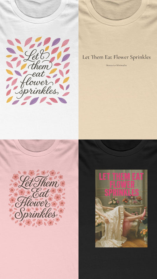 Let Them Eat Flower Sprinkles Fitted Tee
