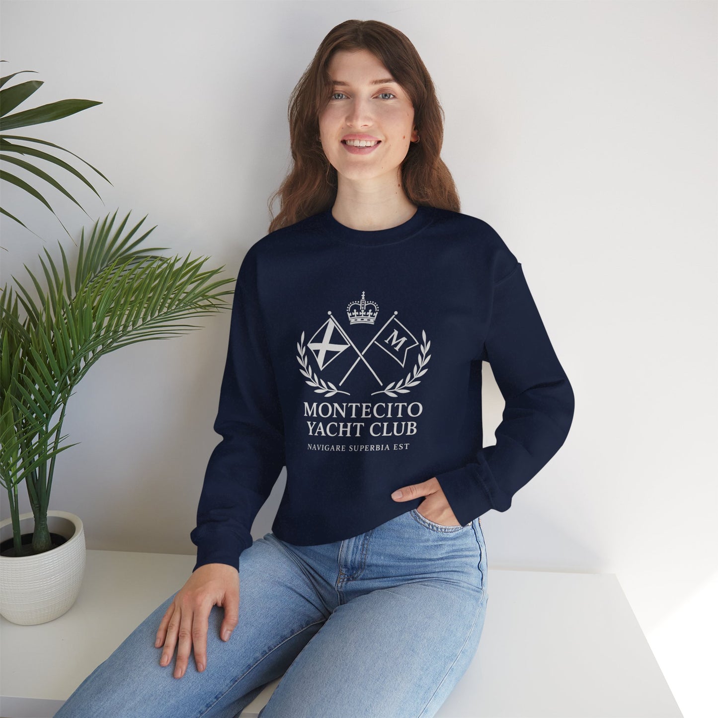 Montecito Yacht Club Sweatshirt | Cozy Unisex Crewneck