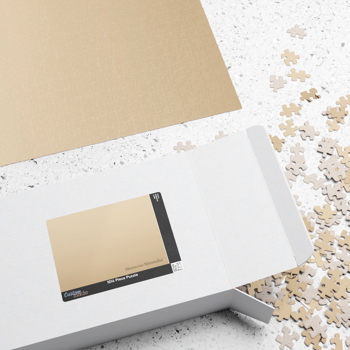 Montecito Minimalist Beige Jigsaw Puzzle