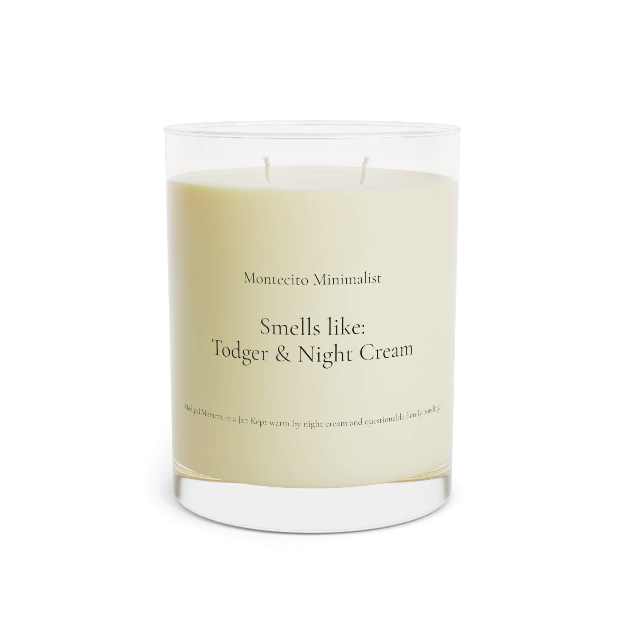 Montecito Minimalist Candle | Smells Like Todger & Night Cream | 11oz