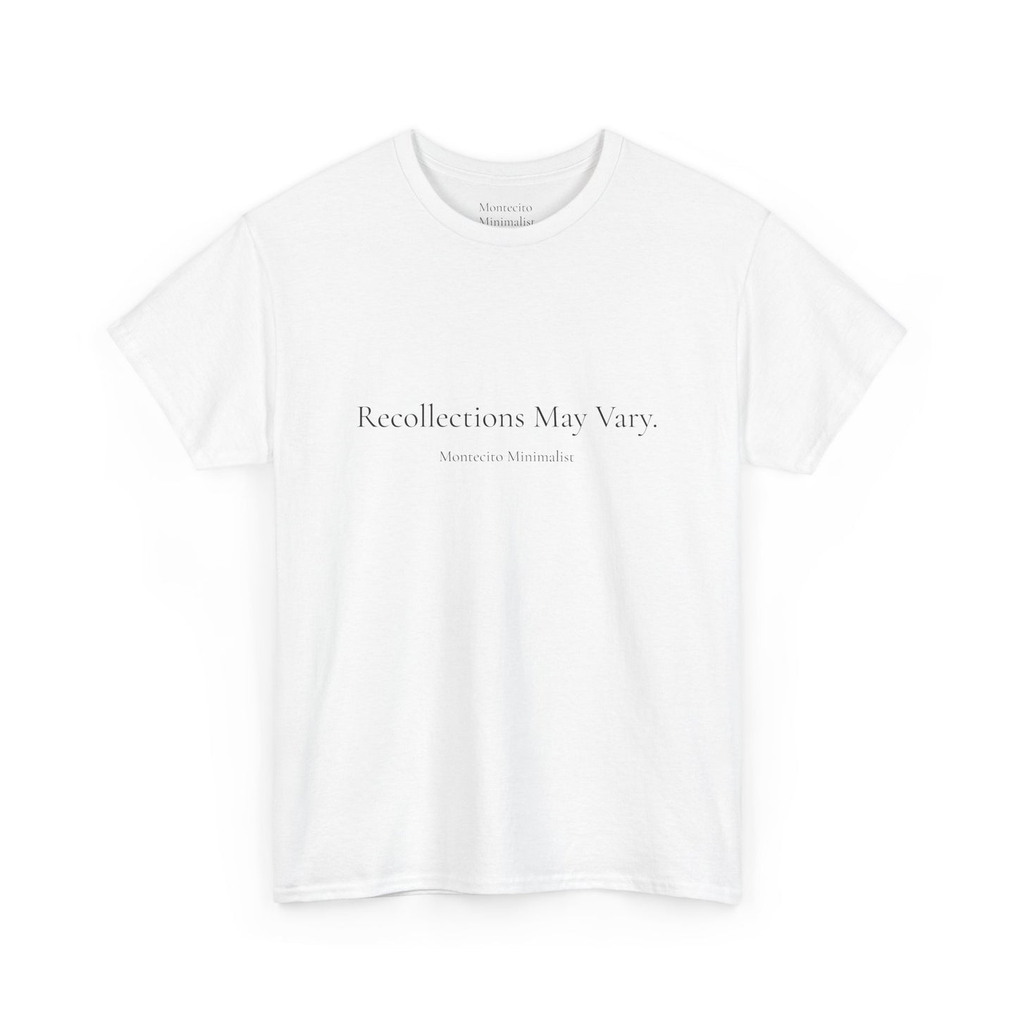 Recollections May Vary Unisex Heavyweight Cotton Tee