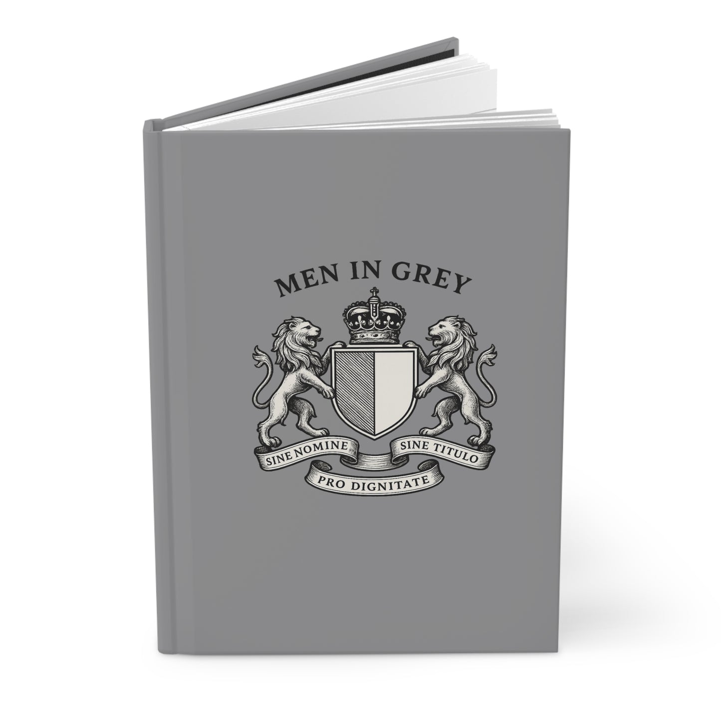 Men in Grey Hardcover Journal