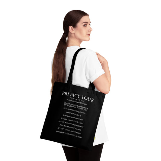 Privacy Tour Organic Cotton Tote Bag