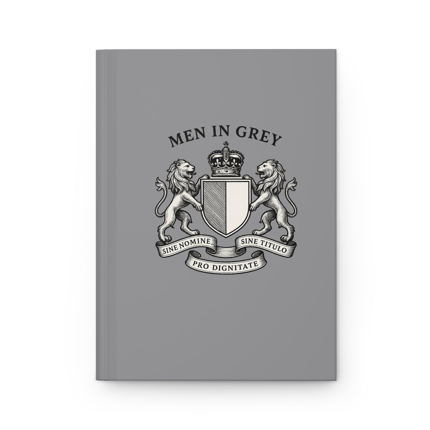 Men in Grey Hardcover Journal