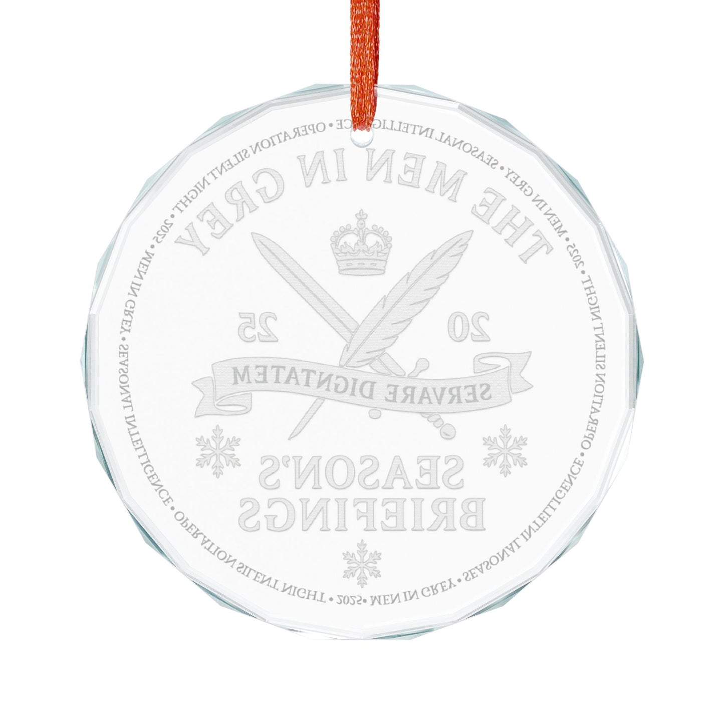 The Men in Grey Seasons Briefings Ornament