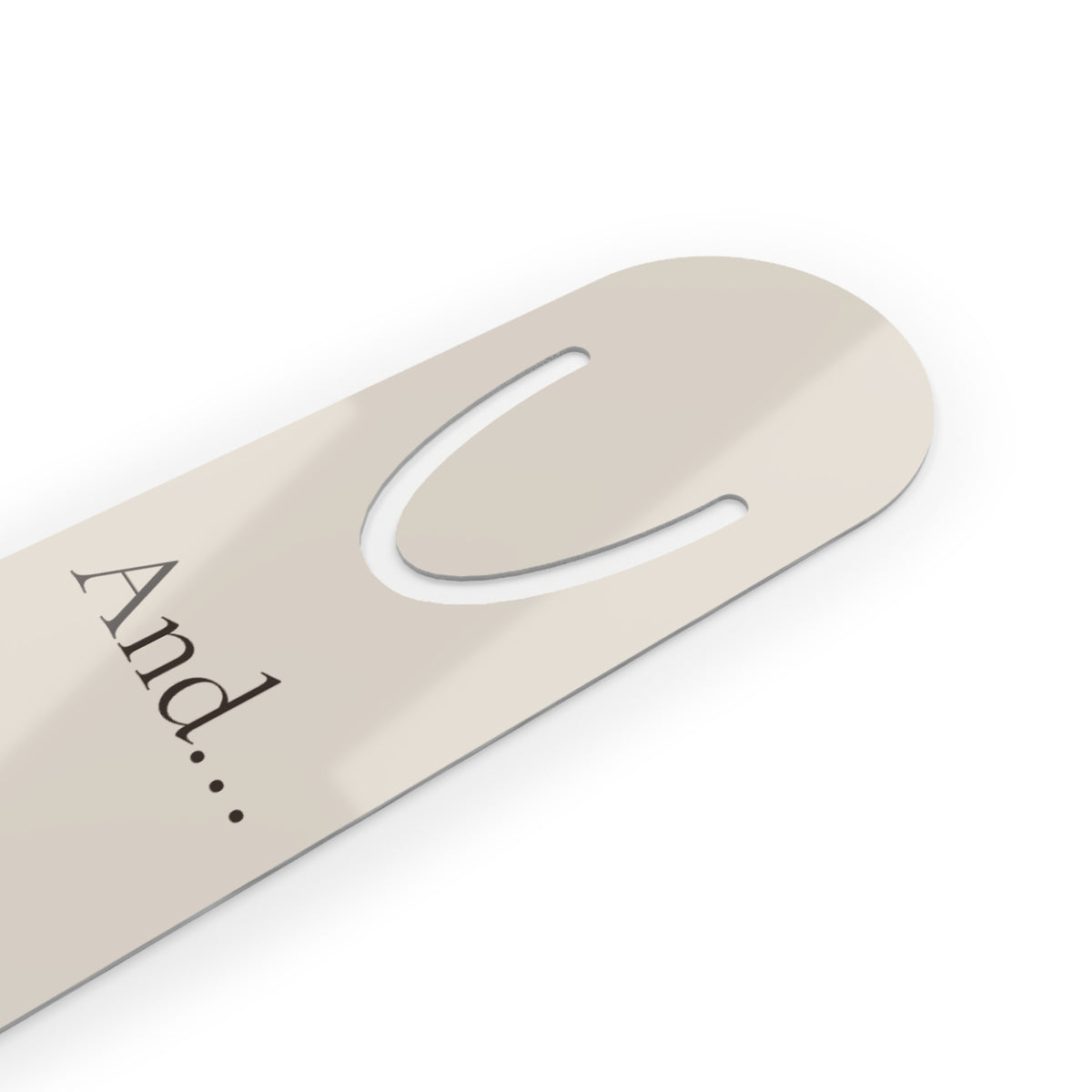 And thats it. Aluminum Bookmark
