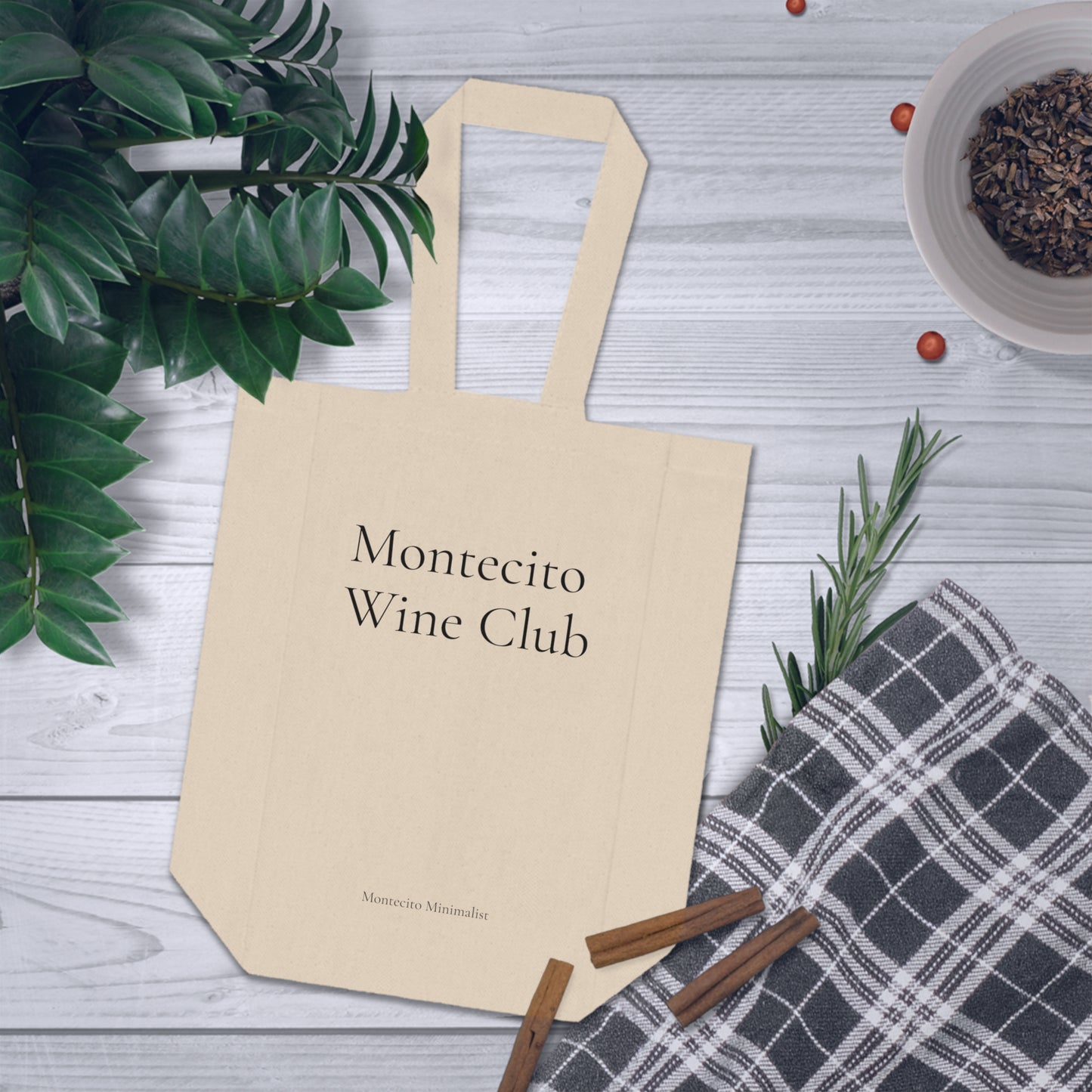 Montecito Wine Club Double Wine Tote Bag - Elegant Wine Carrier for Wine Lovers