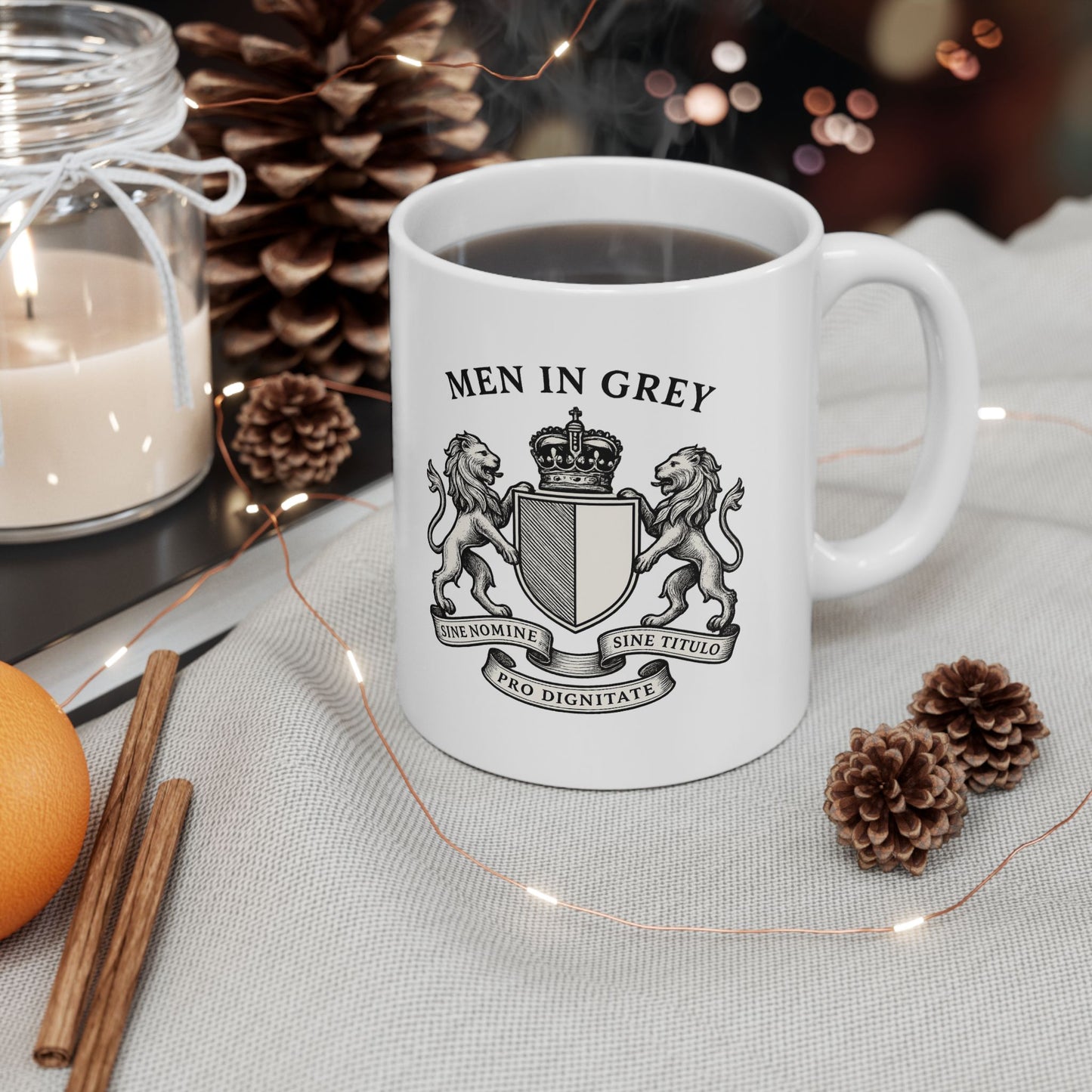 Men In Grey Coffee Mug