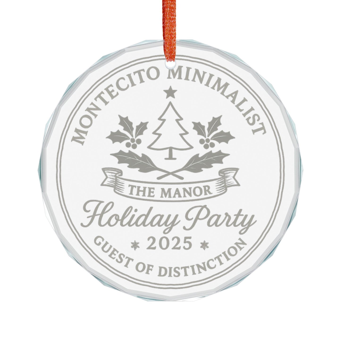 Montecito Minimalist Holiday Party 2025 Ornament