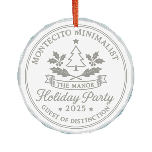 Montecito Minimalist Holiday Party 2025 Ornament