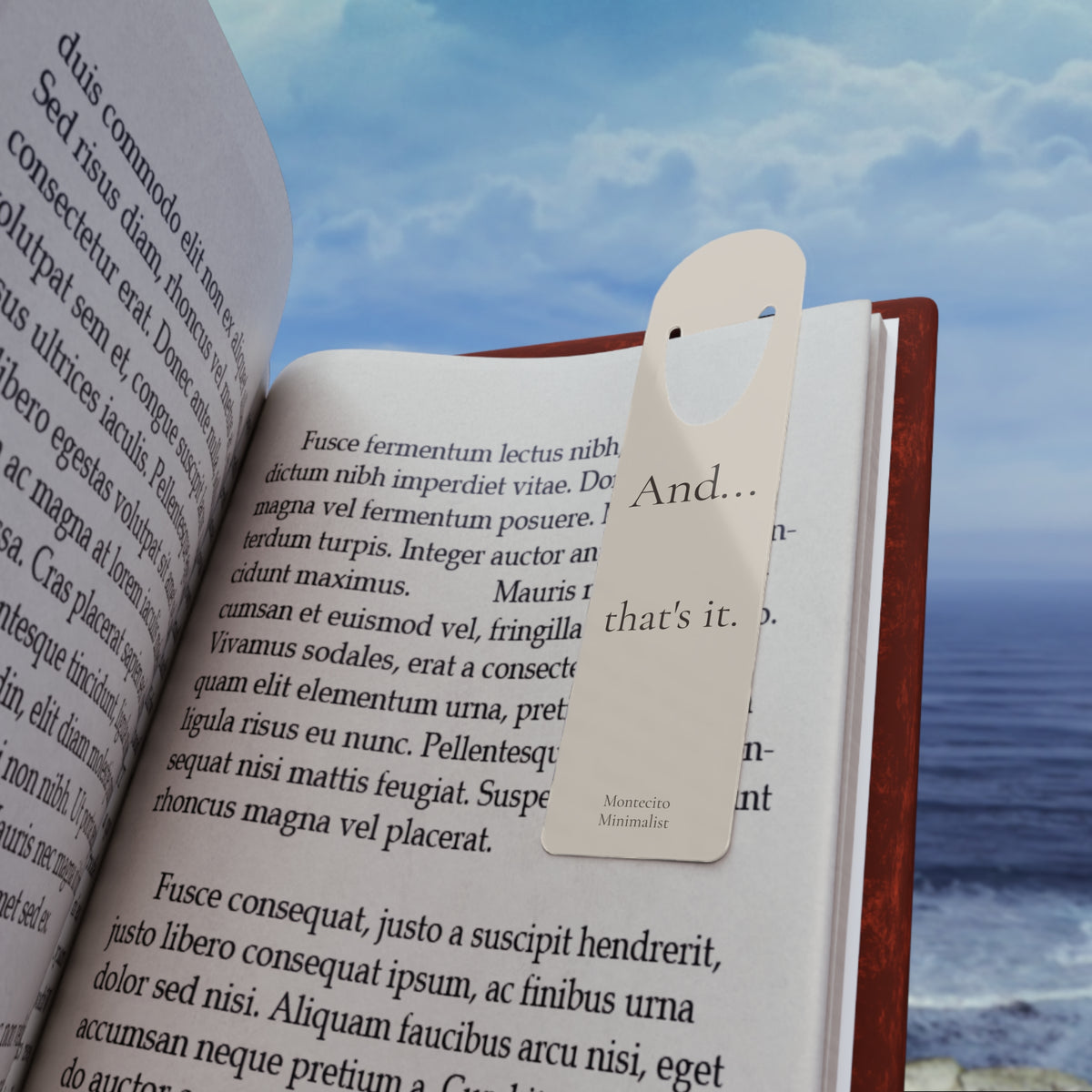 And thats it. Aluminum Bookmark