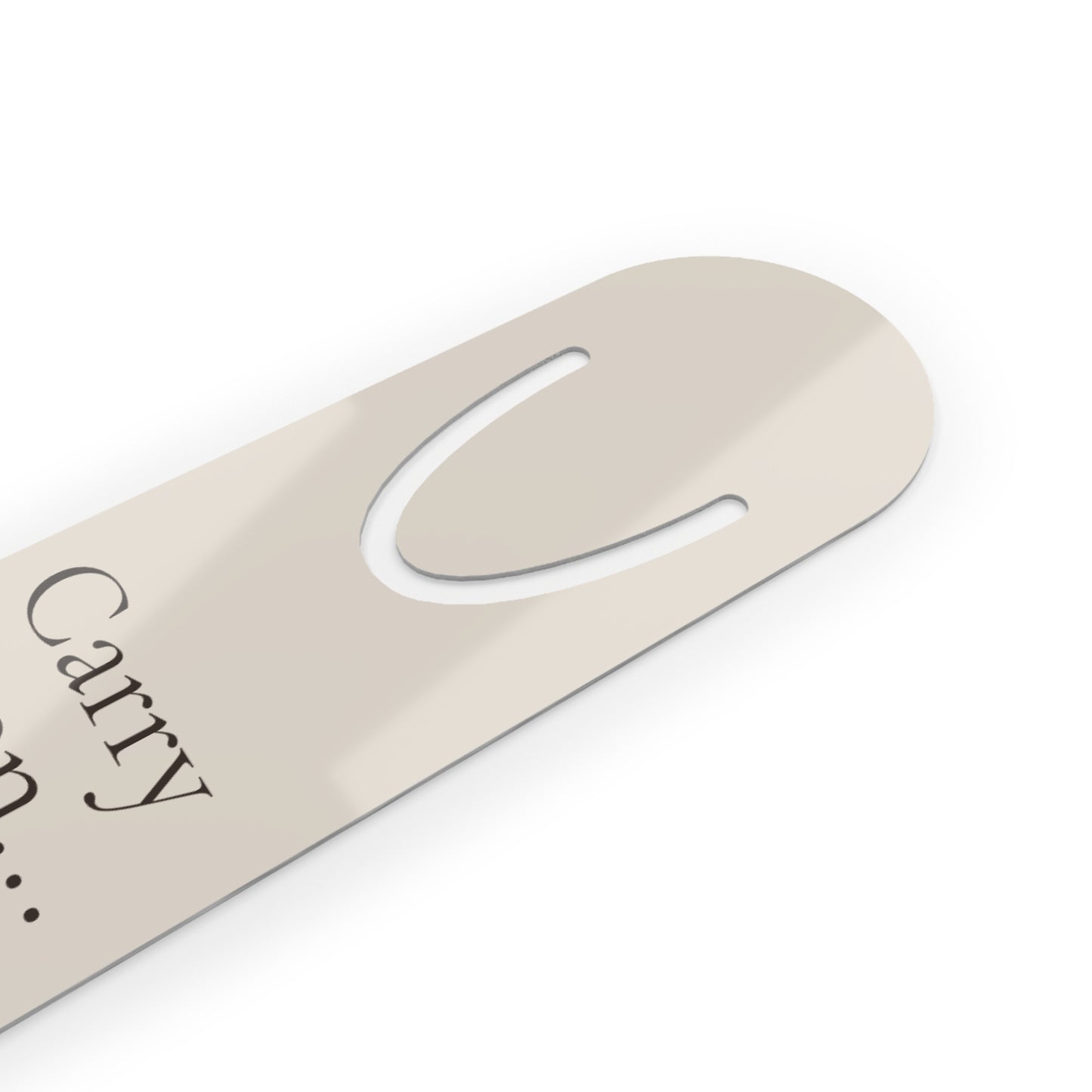 Carry On Aluminum Bookmark