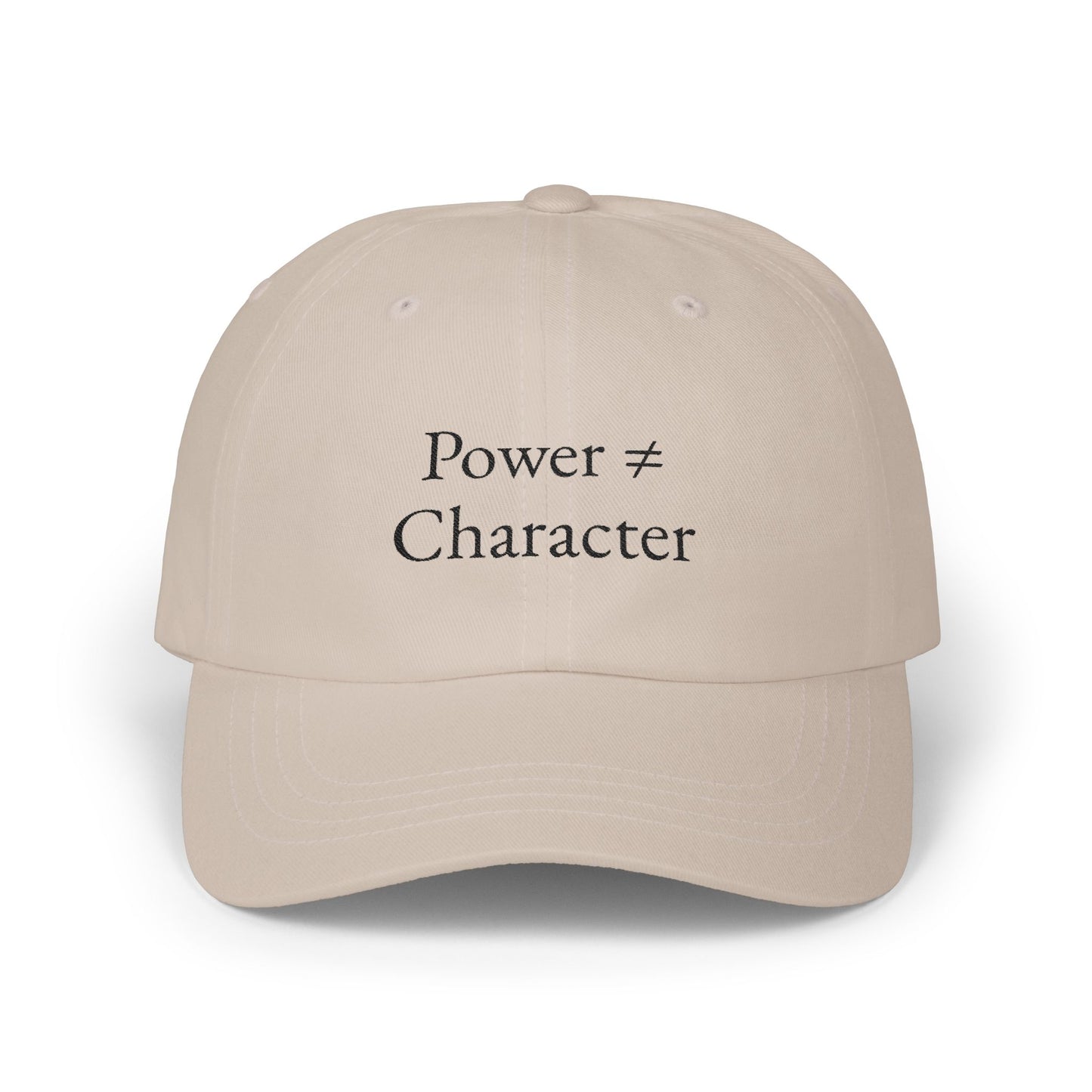 Embroidered Power ≠ Character Hat