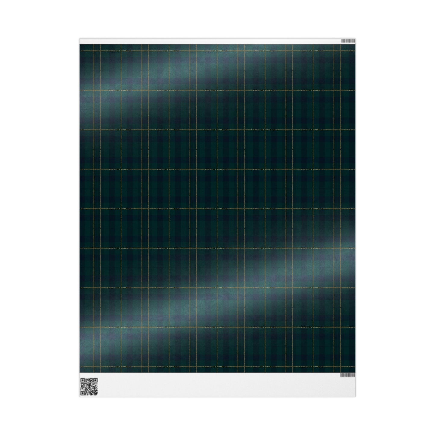 Montecito Minimalist Tartan Plaid Wrapping Paper