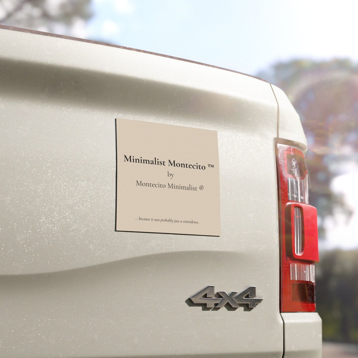 Minimalist Montecito™ by Montecito Minimalist®— Neutral Logo Magnetic Decal