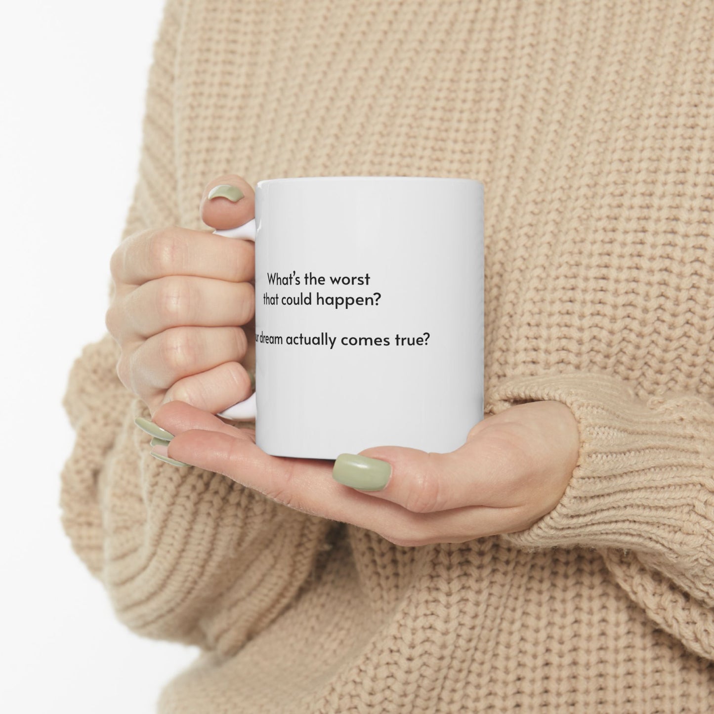 Manifesting ___________ Ceramic Coffee Cup (11oz & 15oz)