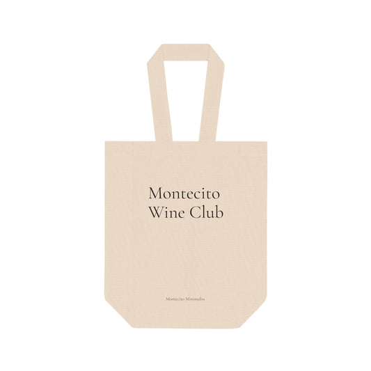 Montecito Wine Club Double Wine Tote Bag - Elegant Wine Carrier for Wine Lovers