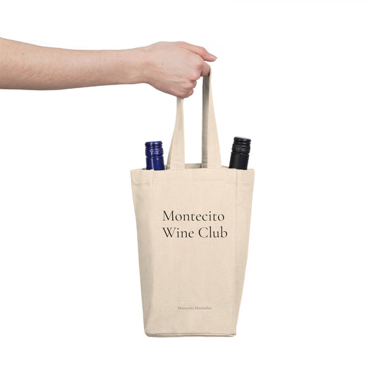 Montecito Wine Club Double Wine Tote Bag - Elegant Wine Carrier for Wine Lovers