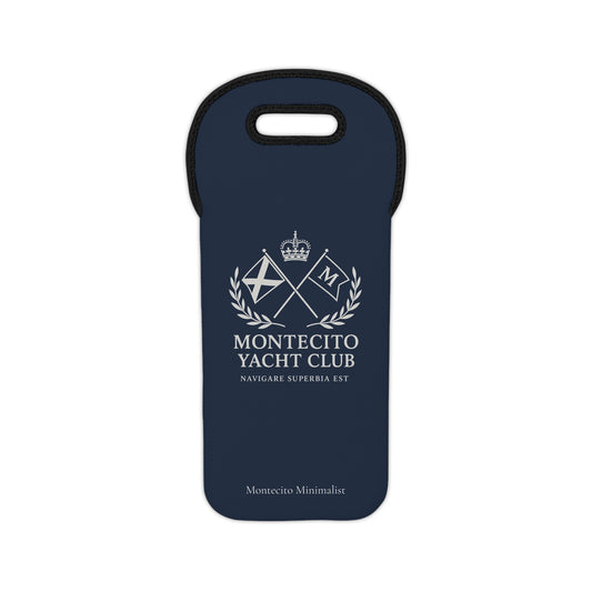 Montecito Yacht Club Wine Tote - Neoprene Wine Bag