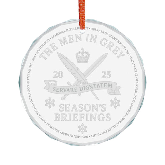 The Men in Grey Seasons Briefings Ornament