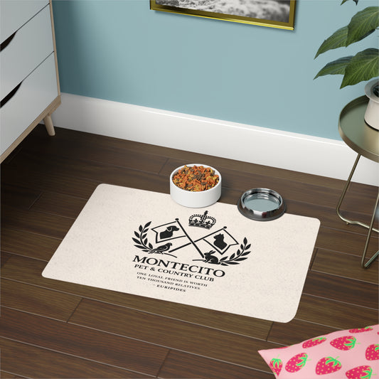 Montecito Pet & Country Club Pet Food Mat (12INx18IN)
