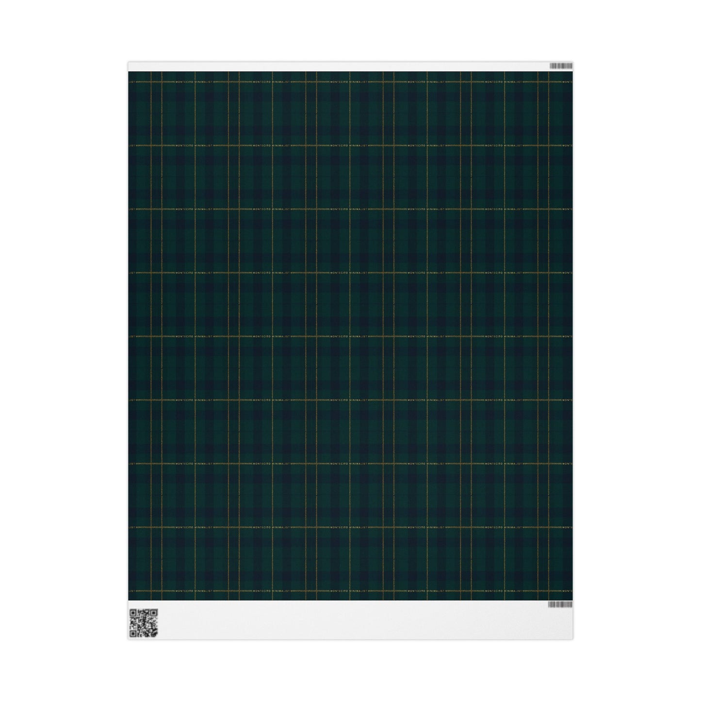 Montecito Minimalist Tartan Plaid Wrapping Paper