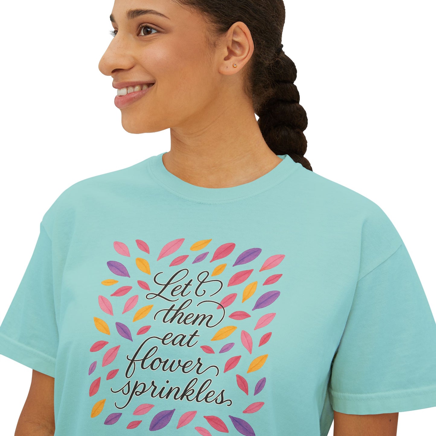 Let them Eat Flower Sprinkles Boxy Tee