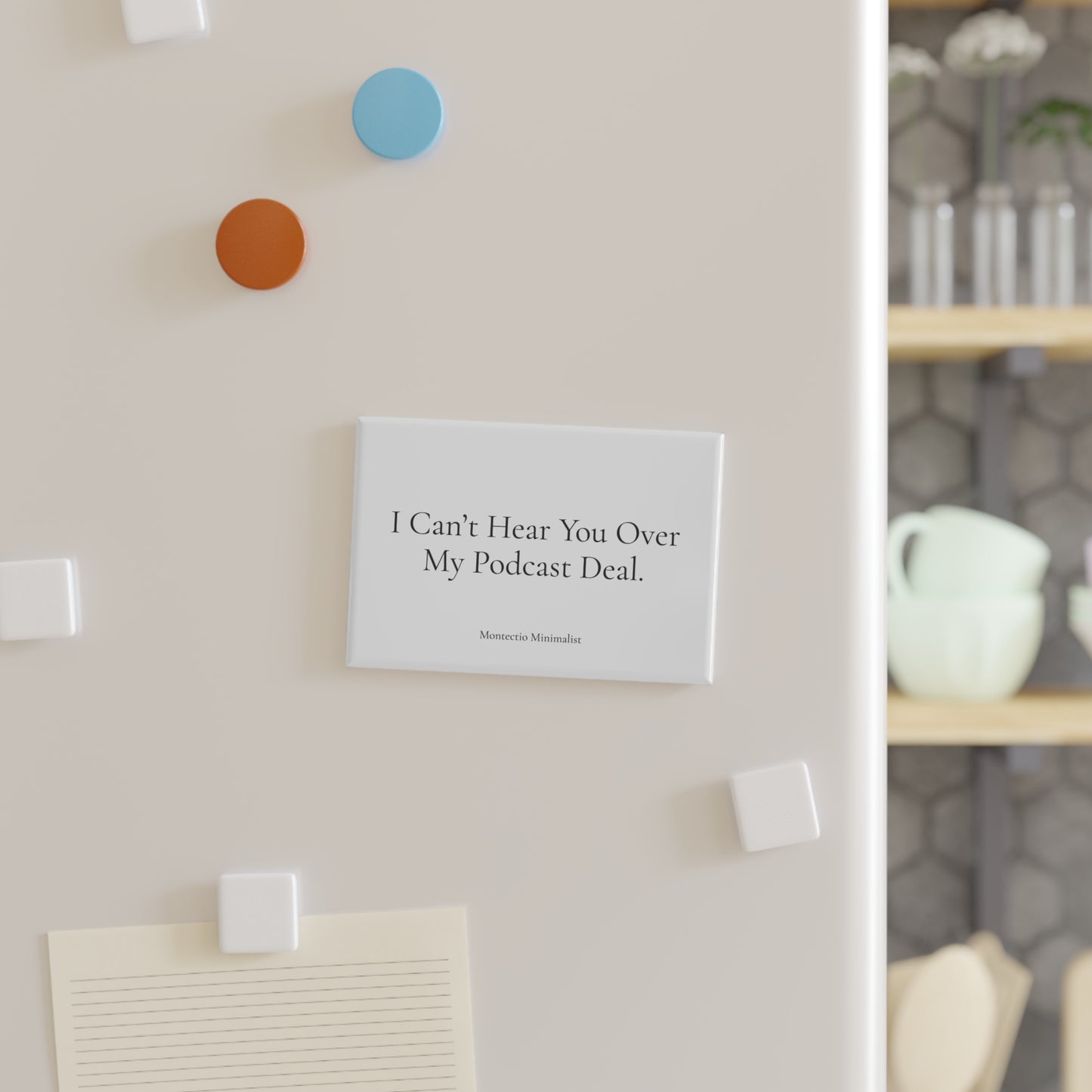 Montecito Minimalist | Podcast Deal Magnet – Perfect Gift for Podcasters (1 & 10 pcs)