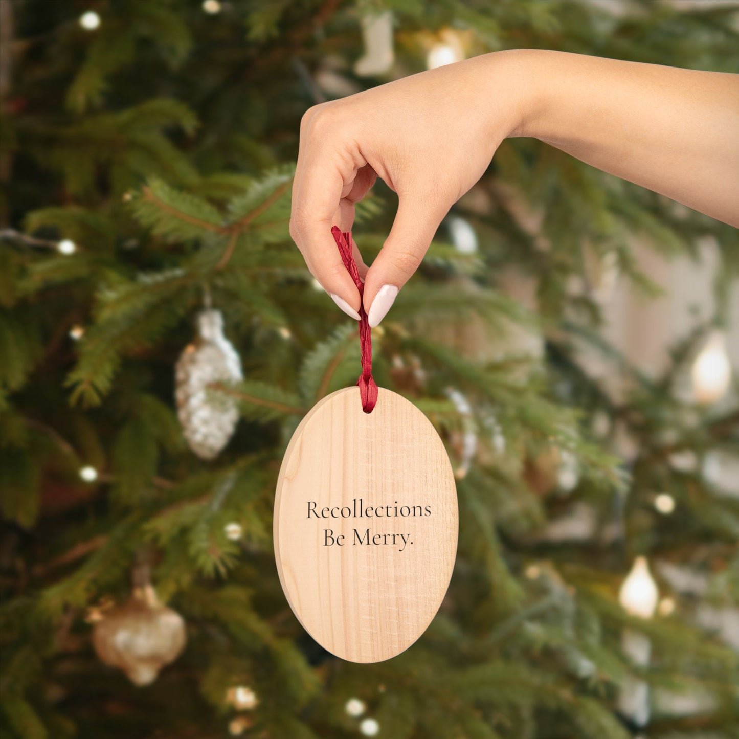 Recollections Be Merry Wooden Ornament and Magnet.