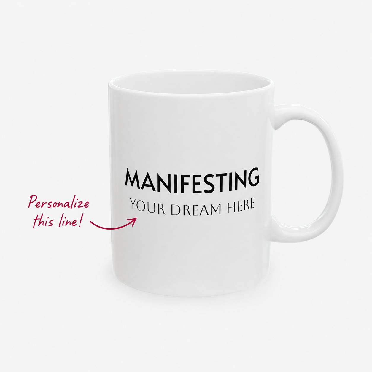 Manifesting ___________ Ceramic Coffee Cup (11oz & 15oz)