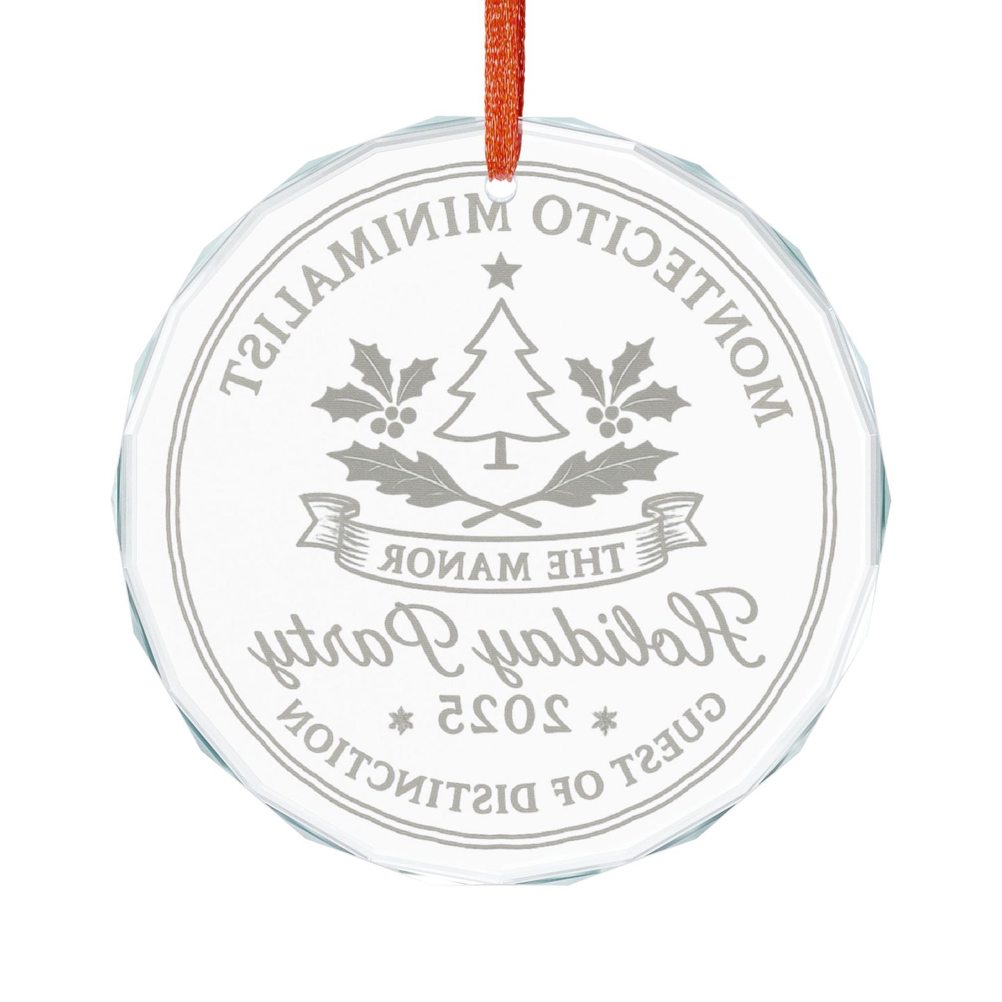 Montecito Minimalist Holiday Party 2025 Ornament