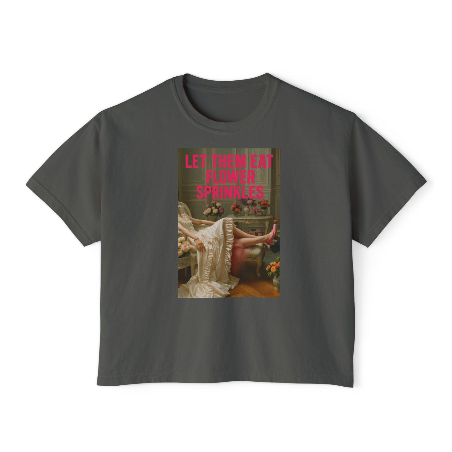 Let them Eat Flower Sprinkles Boxy Tee