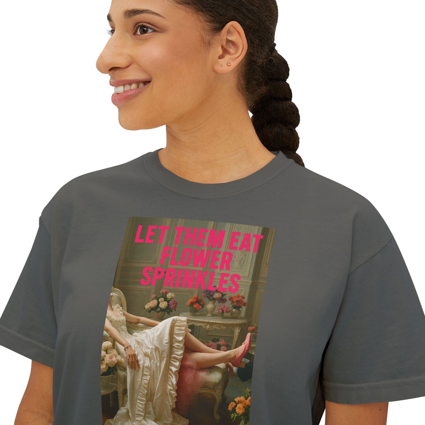 Let them Eat Flower Sprinkles Boxy Tee