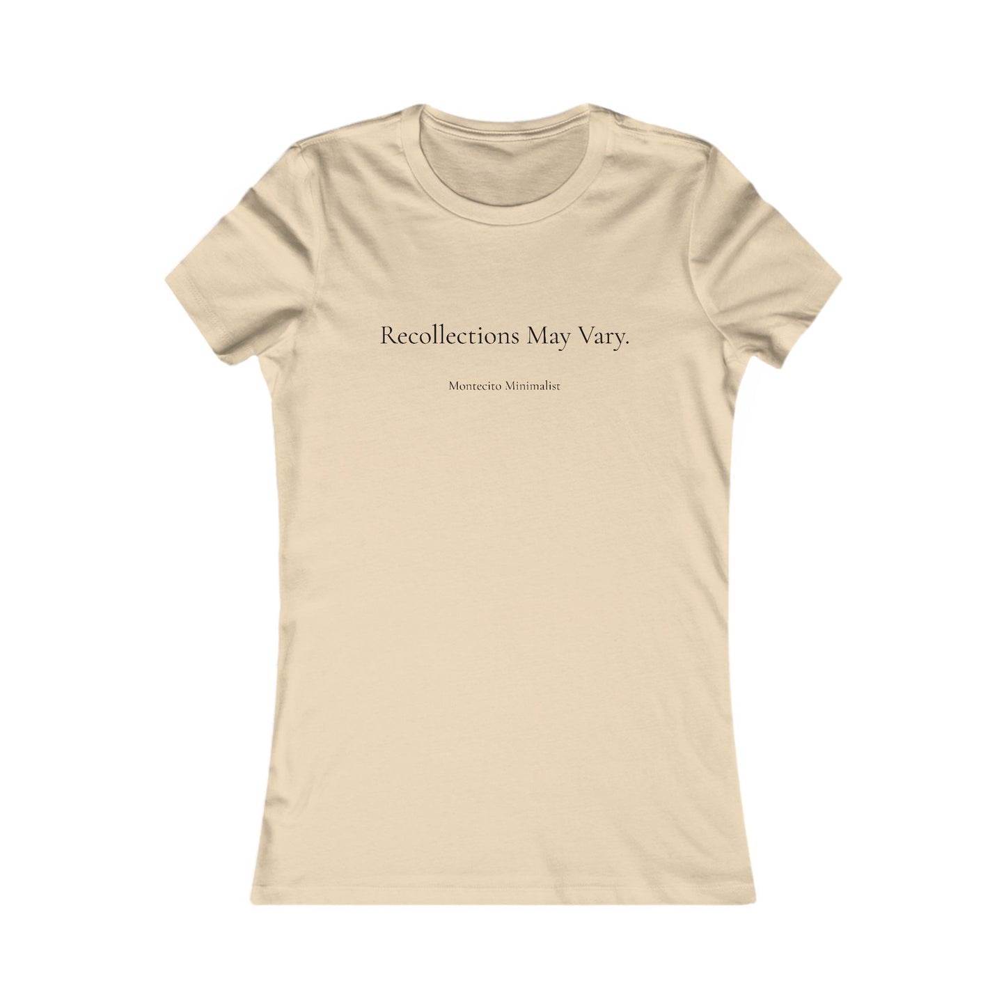 Recollections May Vary Women's Fitted Tee