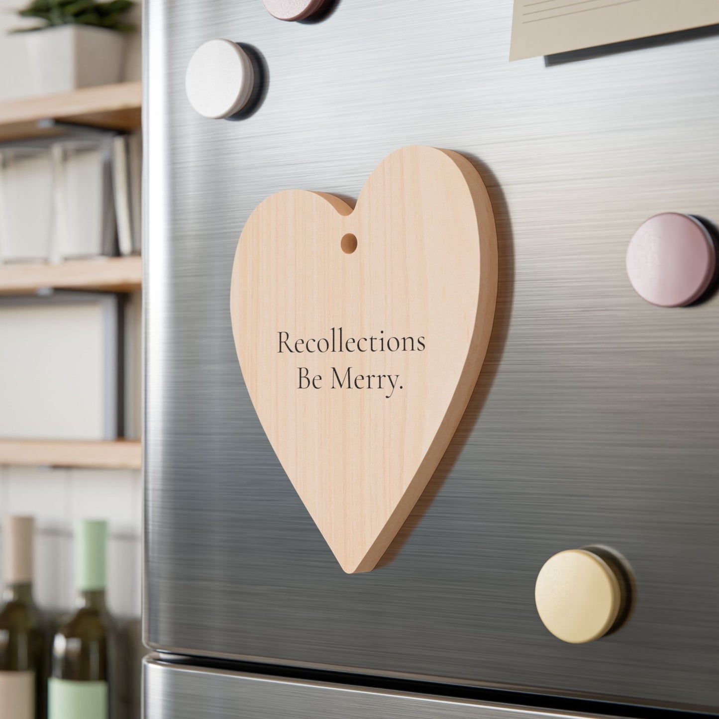 Recollections Be Merry Wooden Ornament and Magnet.