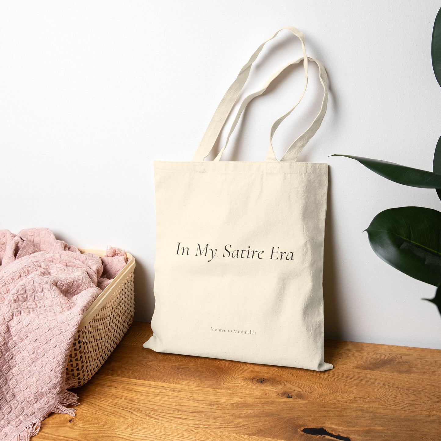 In My Satire Era Cotton Canvas Tote Bag.