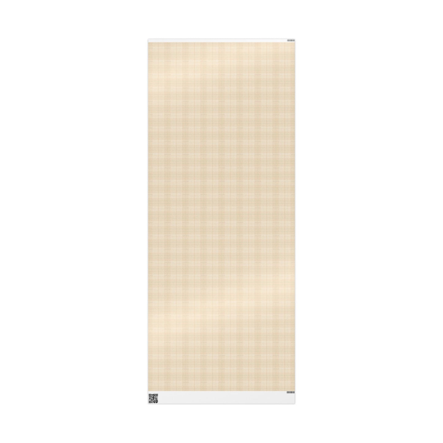 Montecito Minimalist Beige Plaid Wrapping Paper