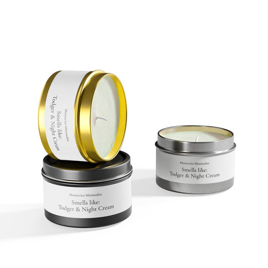 Montecito Minimalist Candle | Smells Like Todger & Night Cream 4oz Tin