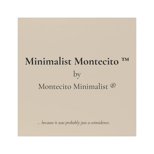 Minimalist Montecito™ by Montecito Minimalist®— Neutral Logo Magnetic Decal