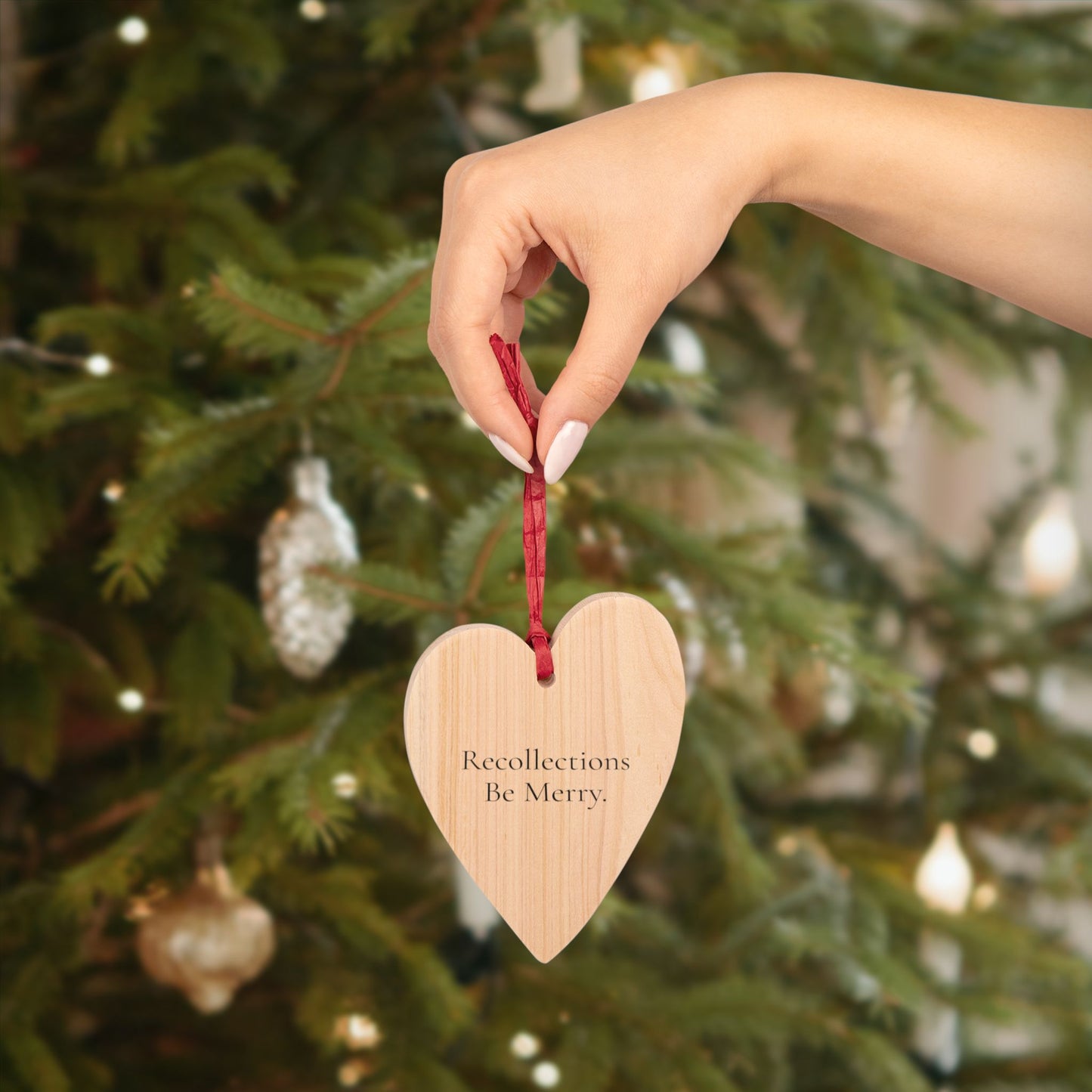 Recollections Be Merry Wooden Ornament and Magnet.