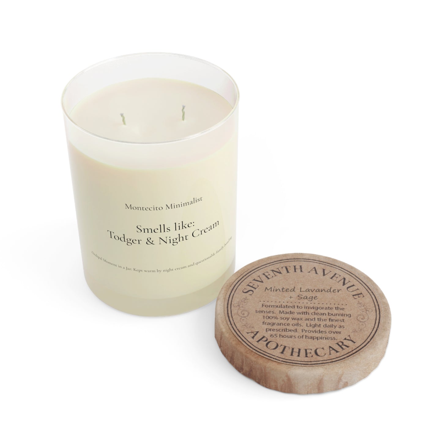 Montecito Minimalist Candle | Smells Like Todger & Night Cream | 11oz Aromatherapy Gift