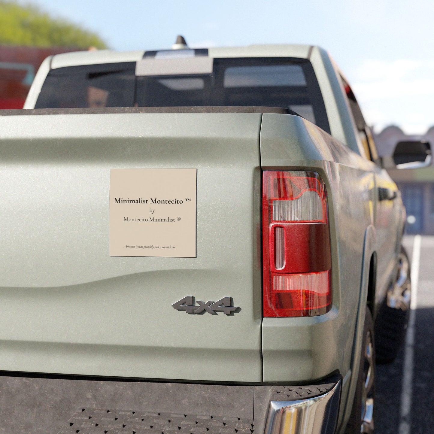 Minimalist Montecito™ by Montecito Minimalist®— Neutral Logo Magnetic Decal