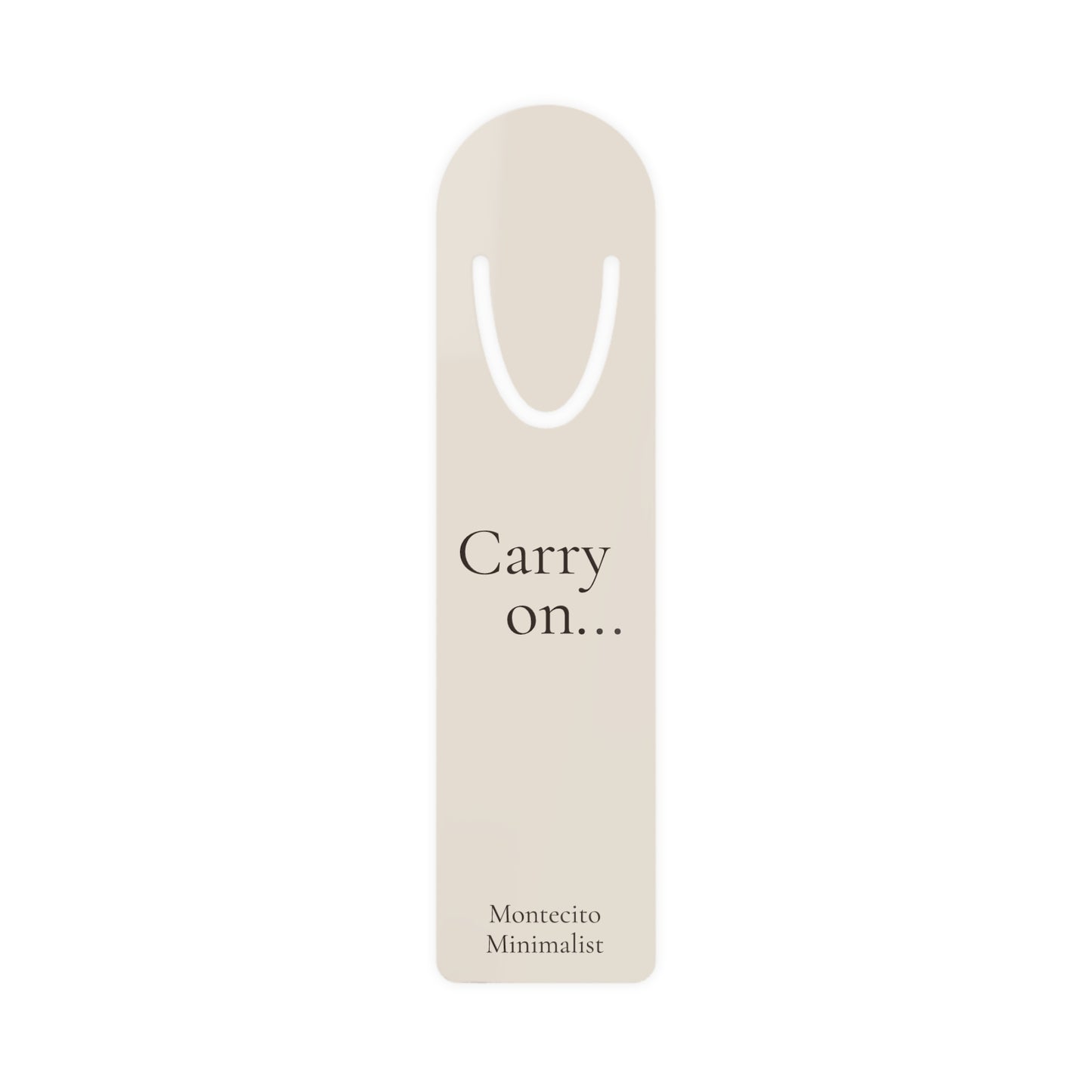 Carry On Aluminum Bookmark