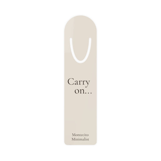 Carry On Aluminum Bookmark