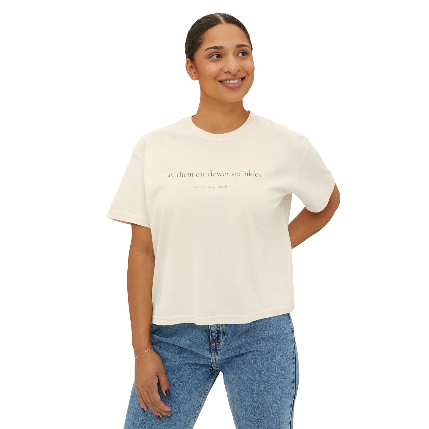 Let them Eat Flower Sprinkles Boxy Tee